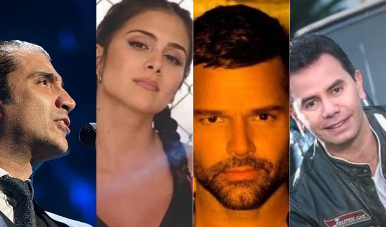 Alejandro Fernández, Greeicy Rendón, Ricky Martín y Jhonny Rivera.