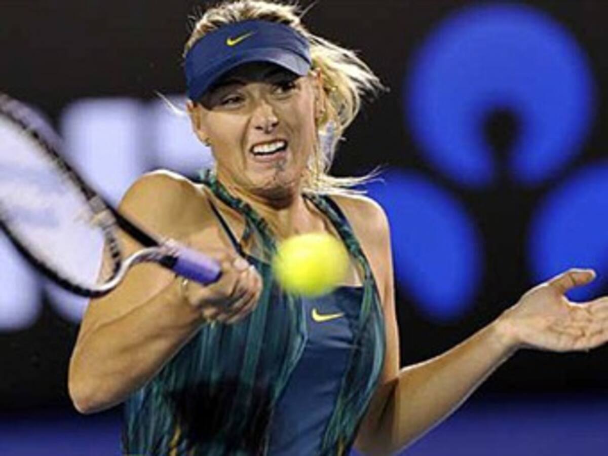 Maria Sharapova renuncia al Torneo de Montreal por lesión