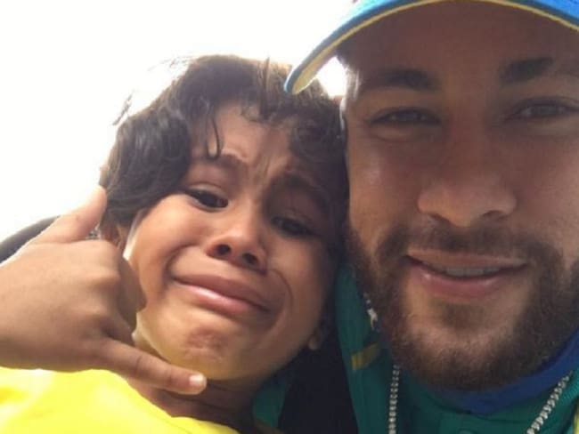Noymar Herrera junto a Neymar Jr.