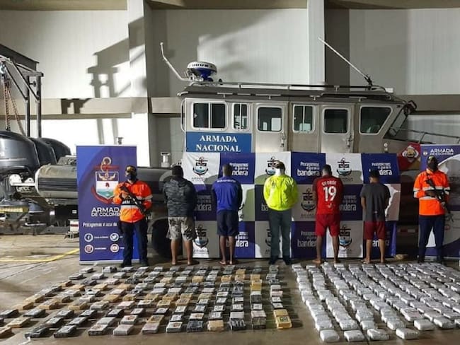 Capturan a centroamericanos con droga en el Golfo de Morrosquillo