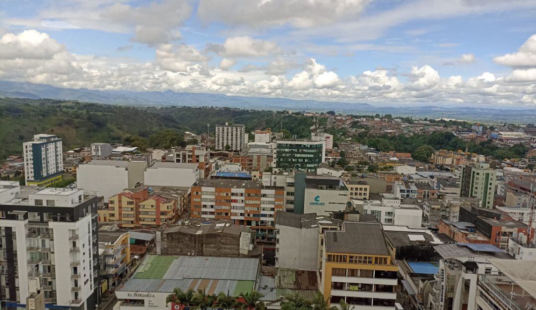 Armenia, Quindío desde el piso 17 de la gobernación del Quindío