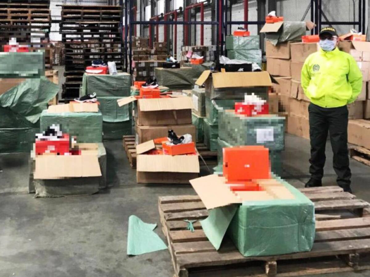 Banda criminal trasnacional importaba calzado falsificado por Cartagena