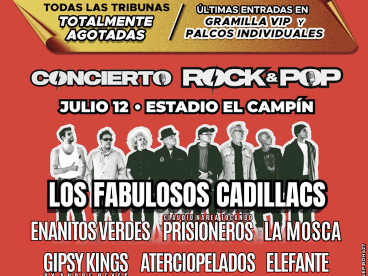 Llego el día, hoy concierto de Rock and Pop en el Compín