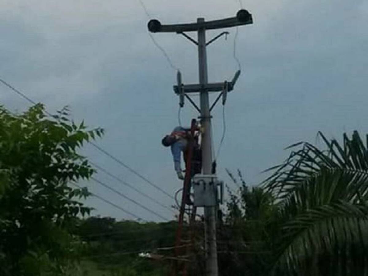 Electrocutado murió funcionario de Electricaribe en San Jacinto, Bolívar