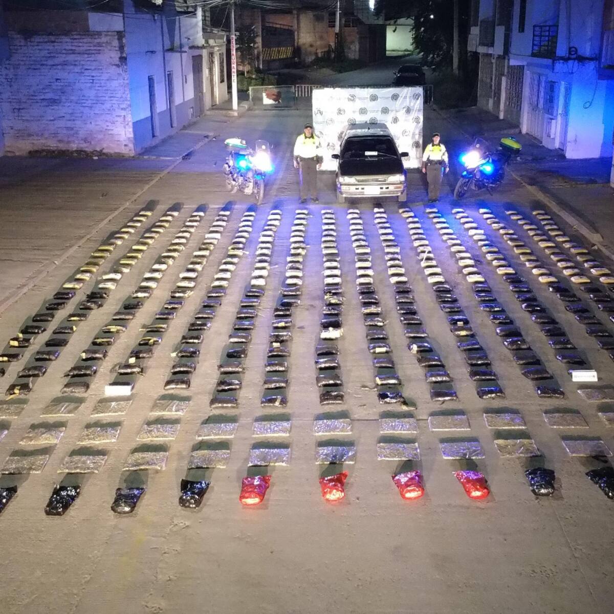 Golpe al narcotráfico en el Huila, incautan 372 kilos de marihuana en la vía Pitalito–Mocoa
