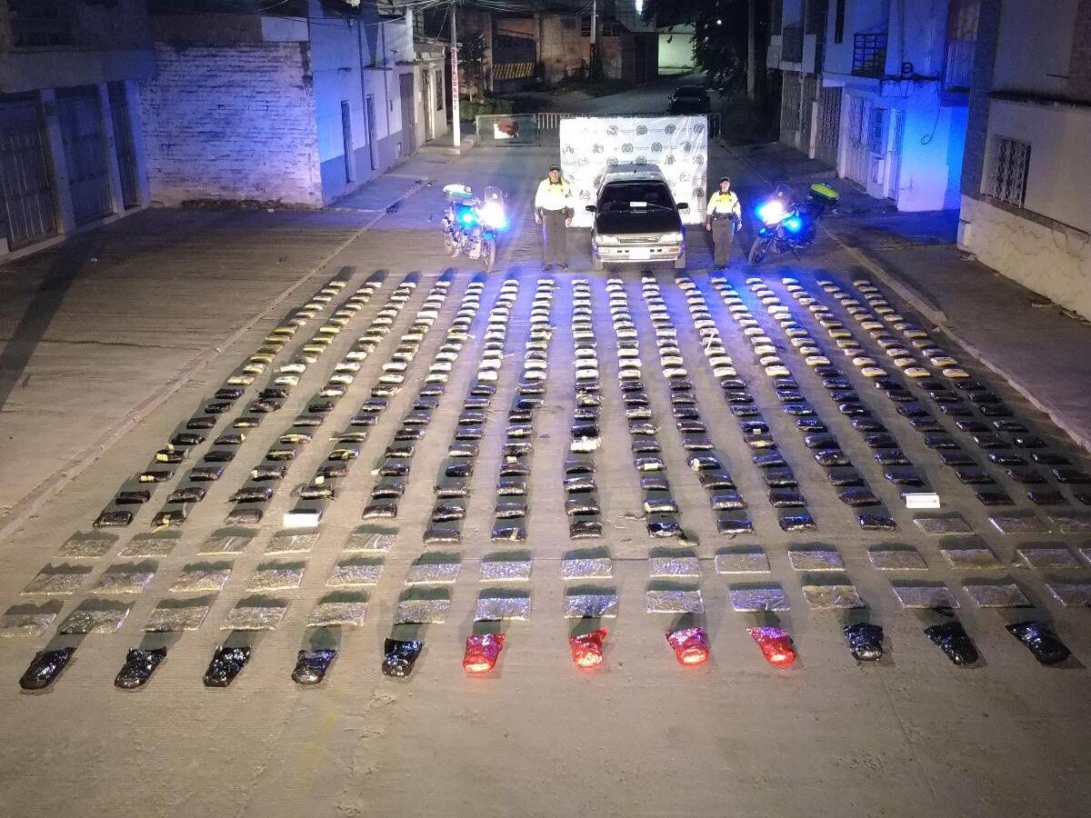 Golpe al narcotráfico en el Huila, incautan 372 kilos de marihuana en la vía Pitalito–Mocoa