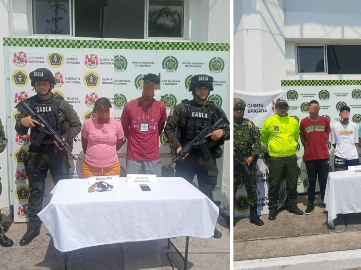Capturan a 7 miembros del Clan del Golfo en Barrancabermeja
