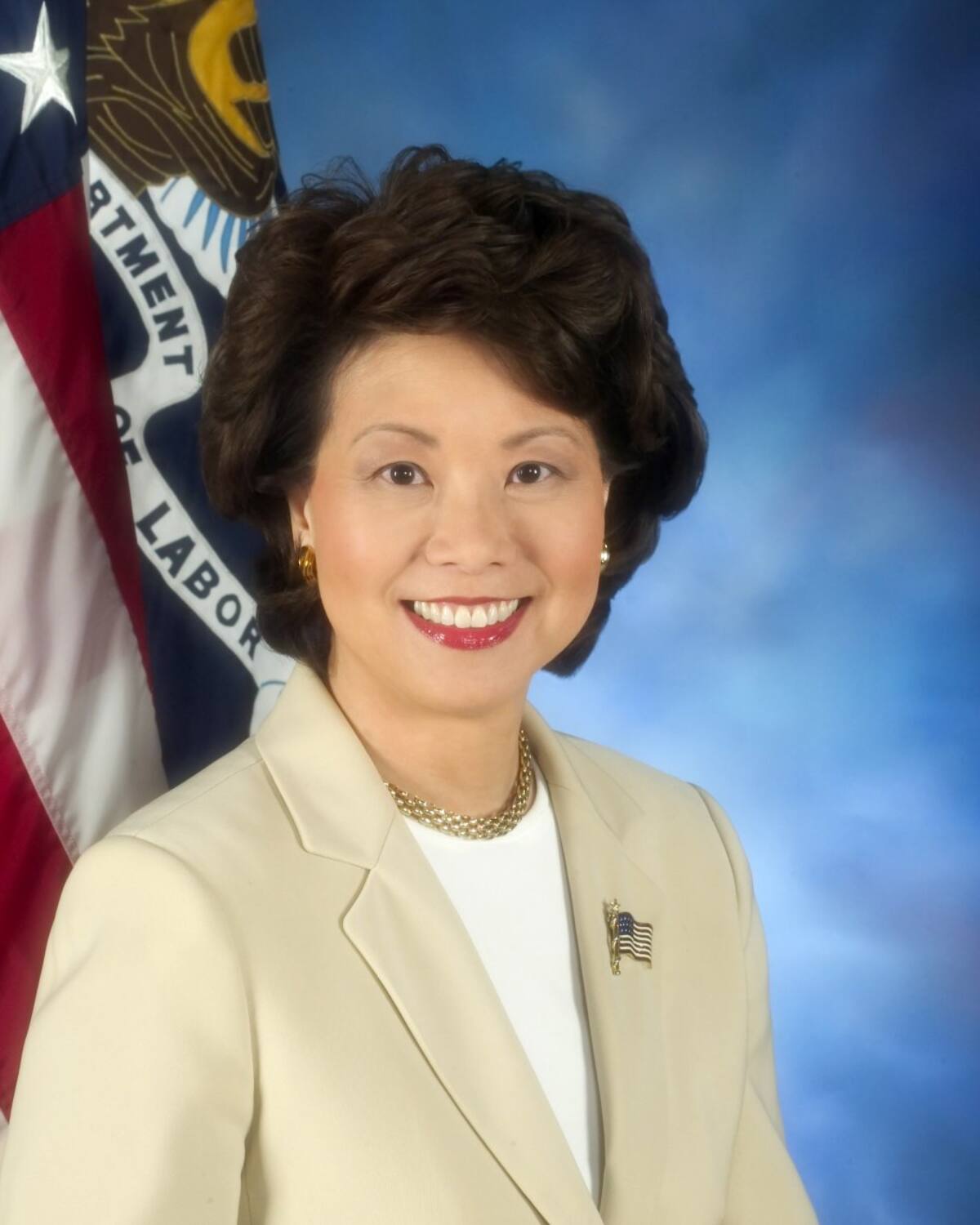 Una mujer asiática al frente del Transporte: Elaine Chao, de 63 años, fue secretaria de Trabajo bajo el Gobierno de George W. Bush, esposa de Mitch McConnell, líder de la mayoría republicana en el Congreso. Nació en Taipei, Taiwán. Es una de las pocas mujeres en el entorno político de Trump.