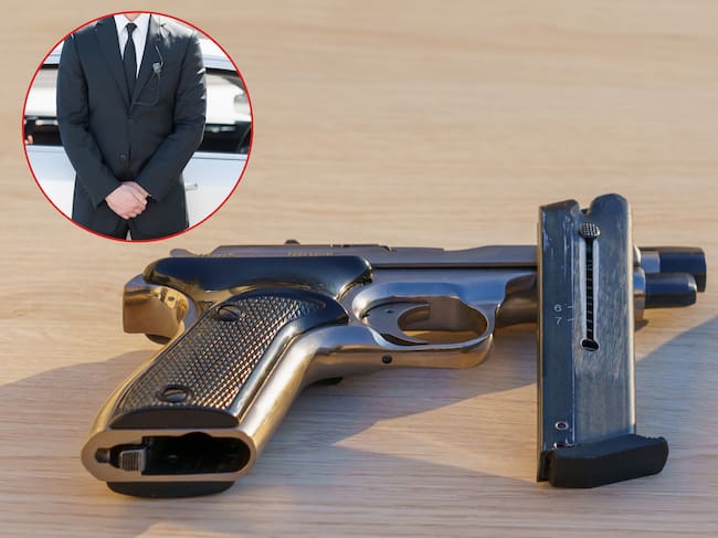 Imagen de referencia. Pistola incautada - Escolta en operativo: Getty Images.