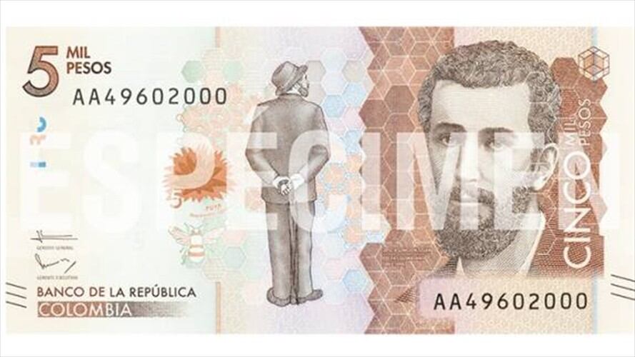 Nuevo billete de 5.000. Foto: Cortesía Banco de la República