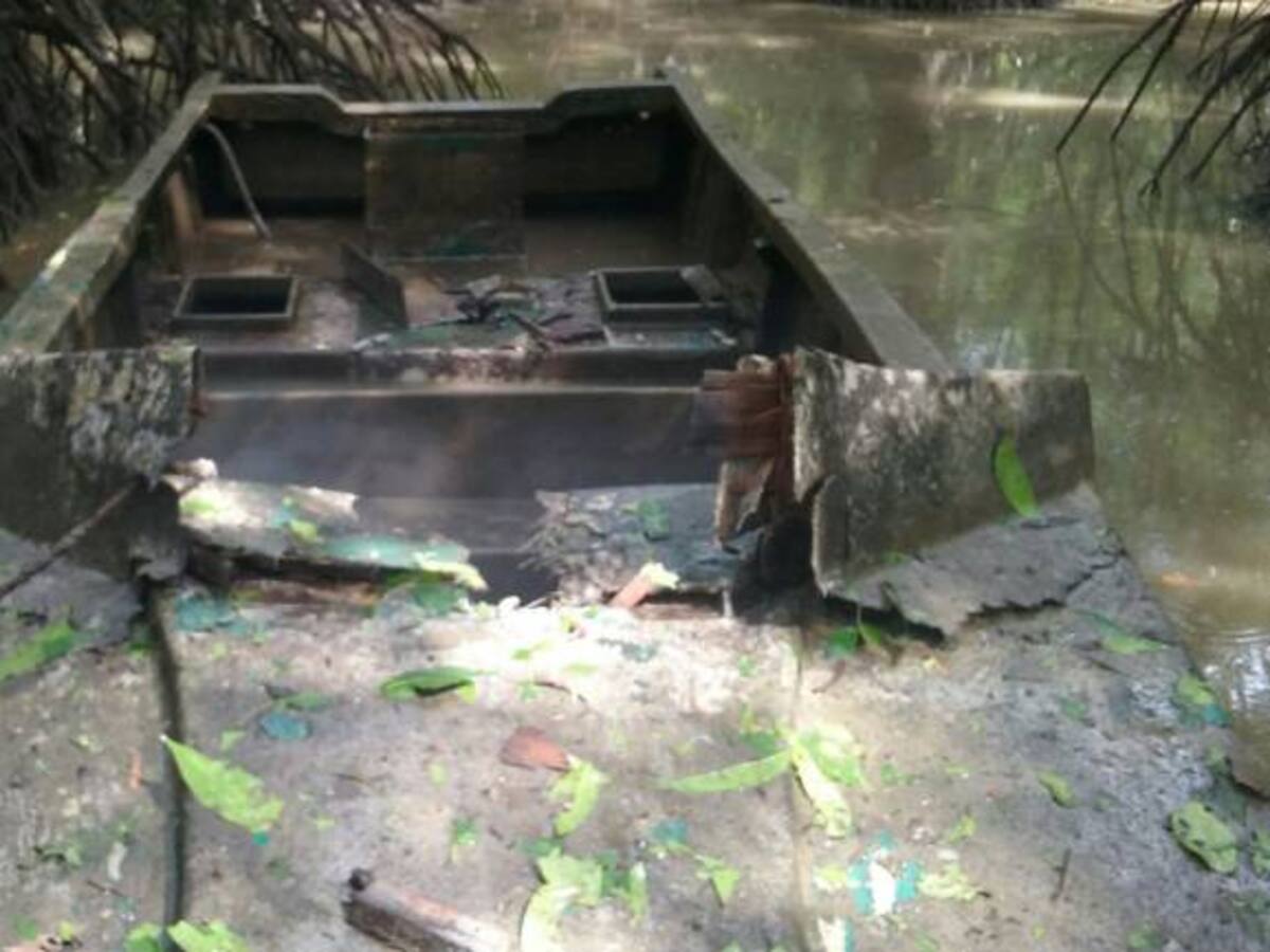 Armada halló un semisumergible en zona selvática de Buenaventura