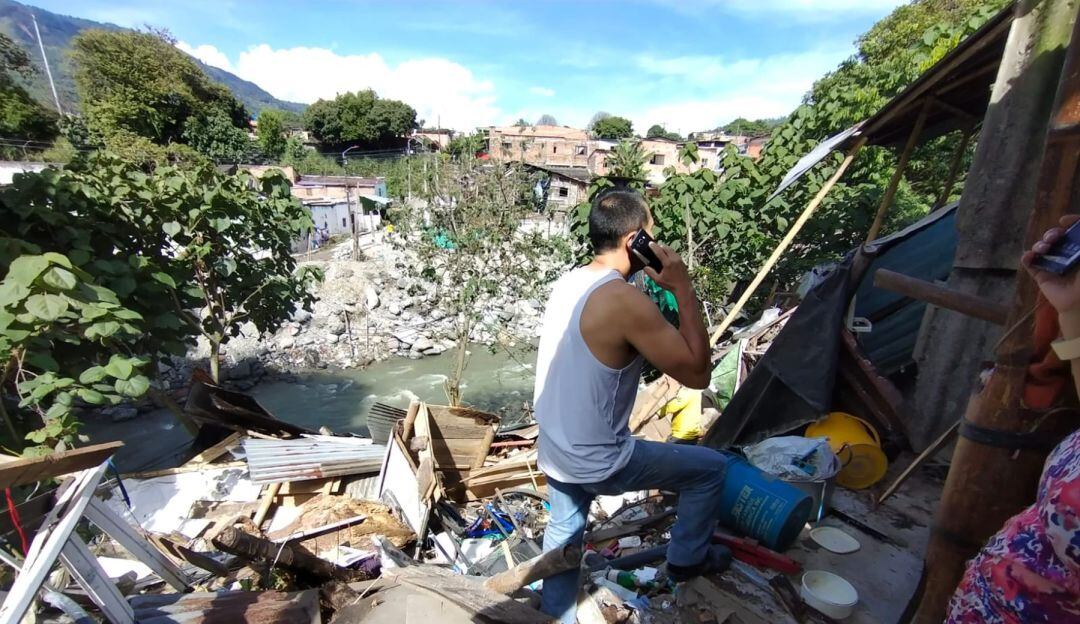 Vivienda colapsada en Ibagué 