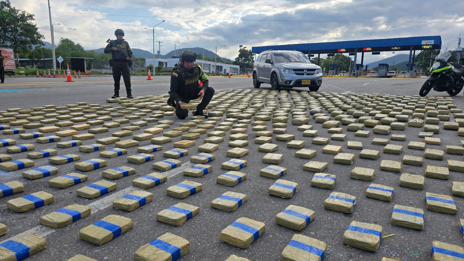 Incautan 430kilos de marihuana en el peaje Los Acacios / Foto Policía Nacional