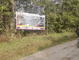 Más de 24 vallas ilegales retiradas en abril.  Foto Ejercito de Colombia.