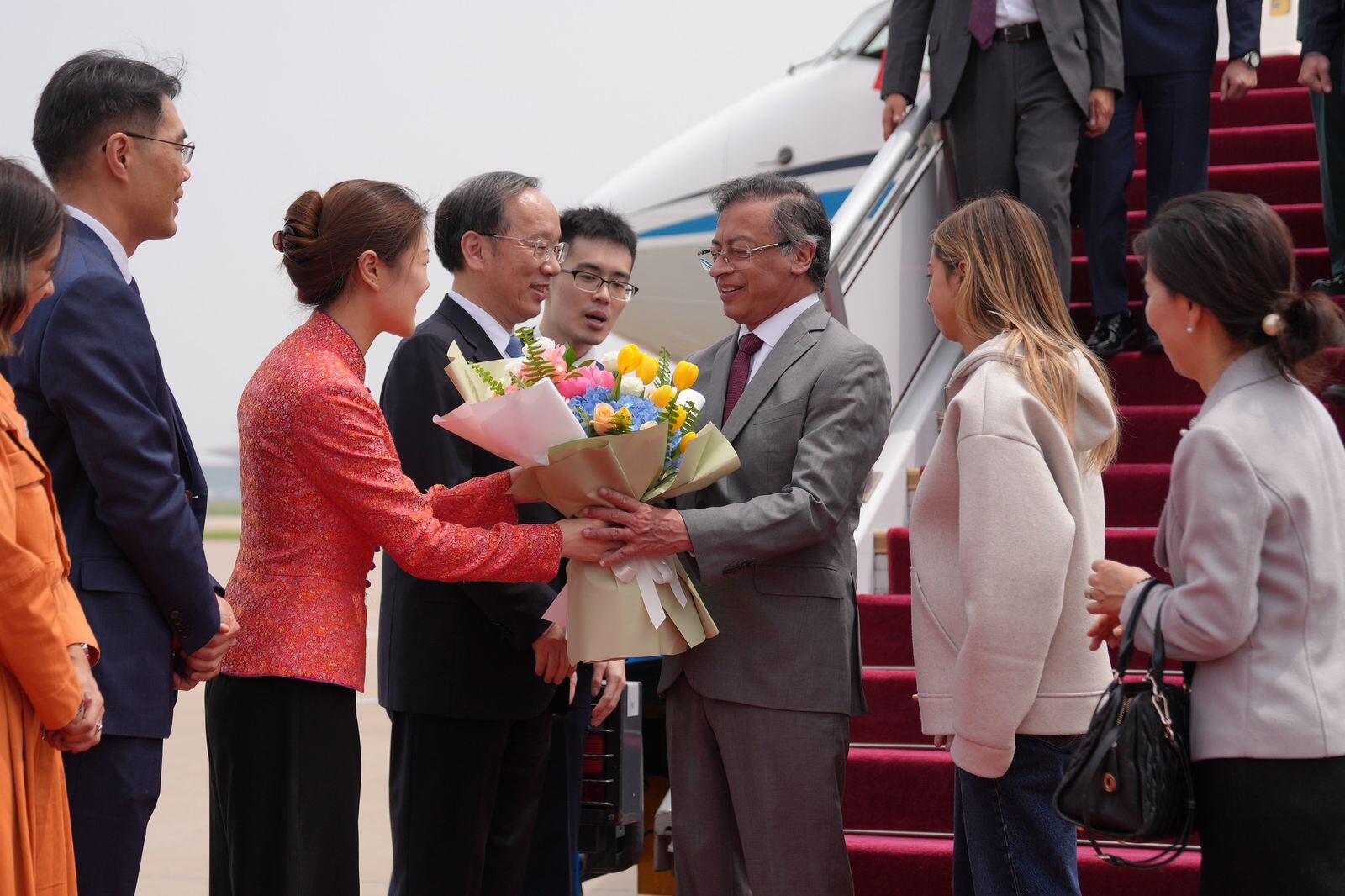 El presidente Gustavo Petro ya llegó a China para firmar carta intención para el ingreso de Colombia a la Ruta de la Seda. Foto: Presidencia de la República.