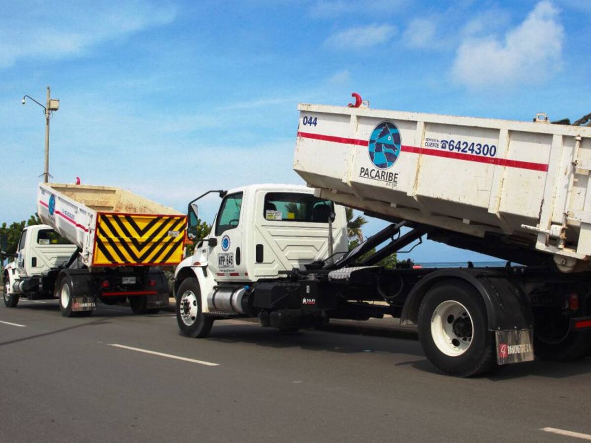 Pacaribe fortalece operación con dos nuevos vehículos para servicio de aseo