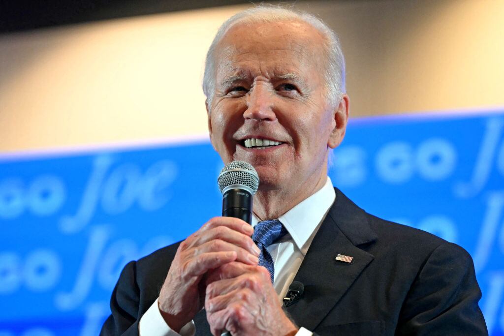 US President Joe Biden speaks at a Biden-Harris campaign debate watch party in Atlanta, Georgia, on June 27, 2024, after President Biden debated former US President and Republican Presidential candidate Donald Trump. (Photo by Mandel NGAN / AFP) (Photo by MANDEL NGAN/AFP via Getty Images)