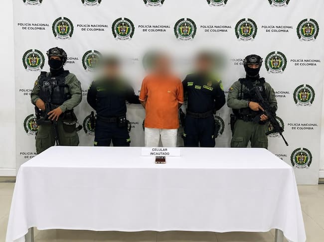 Alias 'Tío'. Foto: prensa Policía Metropolitana de Montería.