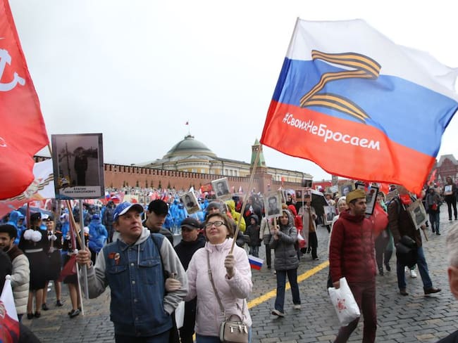 Celebración del 9 de mayo en la Plaza Roja de Moscú