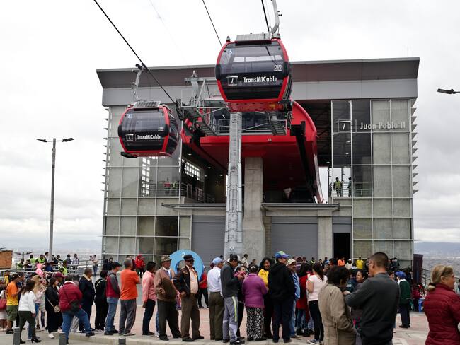 Bogotá, 27 de diciembre de 2018. Inauguración del sistema de transporte TransMiCable en la localidad de Ciudad Bolívar. (Colprensa - Diego Pineda)