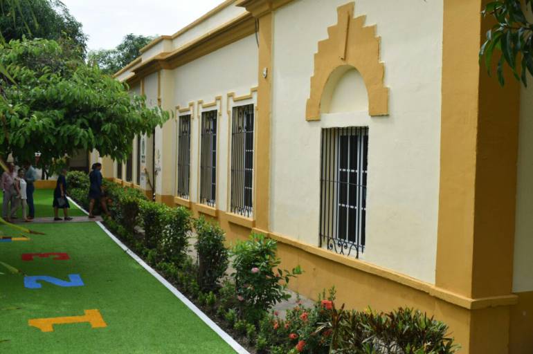 Recuperación de la escuela donde estudió Gabo, hoy convertida en un Centro de Desarrollo Infantil.