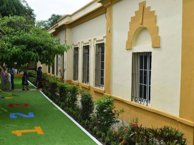 Recuperación de la escuela donde estudió Gabo, hoy convertida en un Centro de Desarrollo Infantil. 