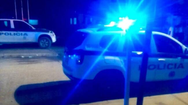 Lanzan artefacto explosivo contra estación de Policía de El Pozón. Foto: Cortesía/ Policía de Cartagena.