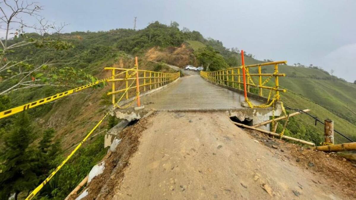 Puente Salón Rojo - La Paila, ubicado al norte de Caldas, será demolido