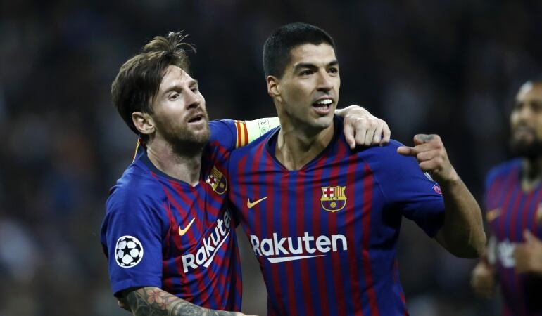 Lionel Messi y Luis Suárez 