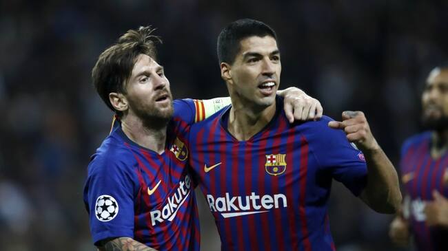 Lionel Messi y Luis Suárez
