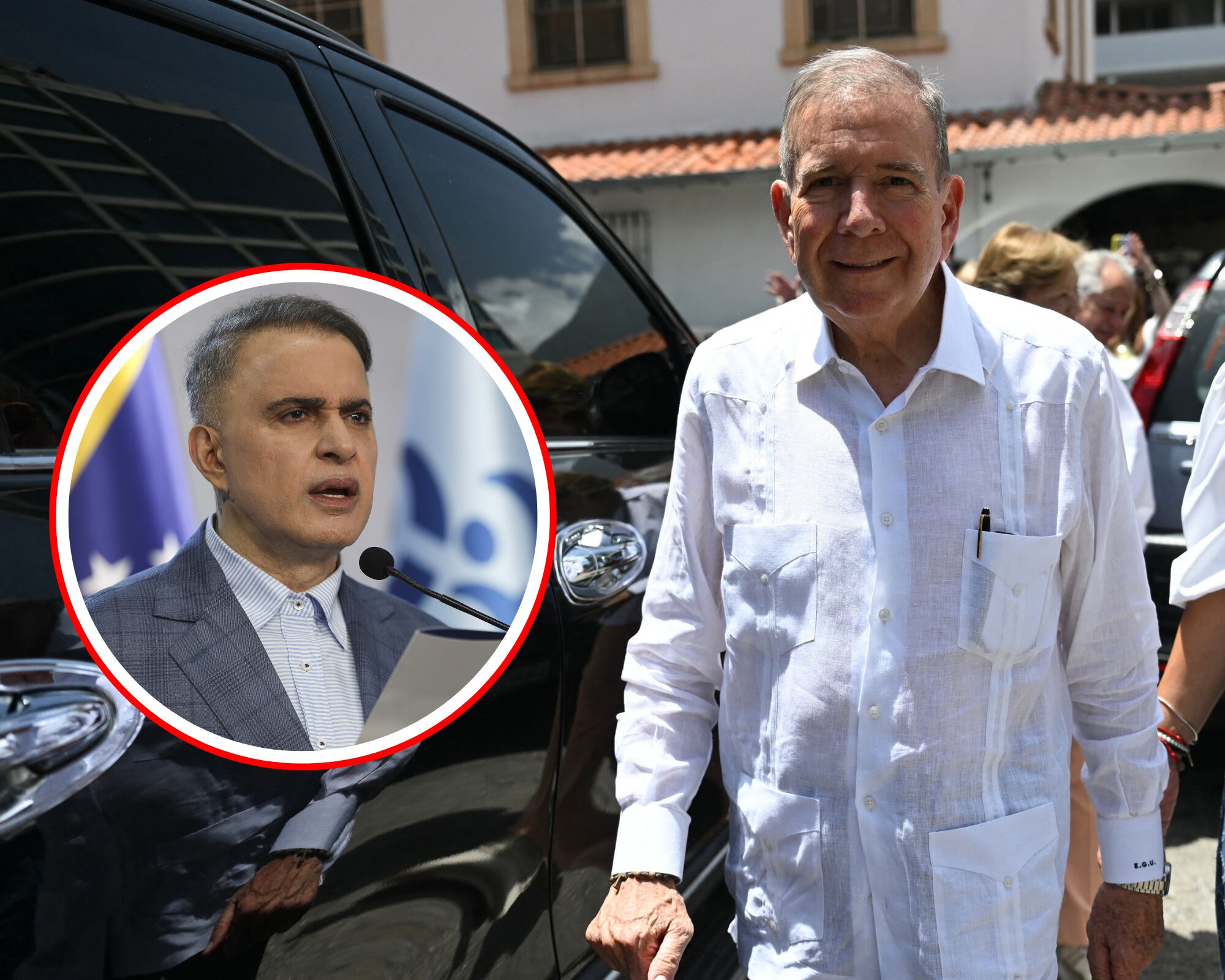 Mientras el líder opositor Edmundo González (d) dijo desde Madrid (España) que continuará la “lucha por lograr la libertad y la recuperación de la democracia en Venezuela”, el fiscal Tarek William Saab (i) aseguró que la salida de Edmundo pone fin a una "comedia".

(Foto: Getty / Caracol Radio )