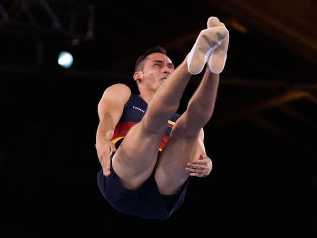 Ángel Hernández, gimnasta colombiano que dirá presente en los Juegos Olímpicos. (Photo by Yuki IWAMURA / AFP) (Photo by YUKI IWAMURA/AFP via Getty Images)