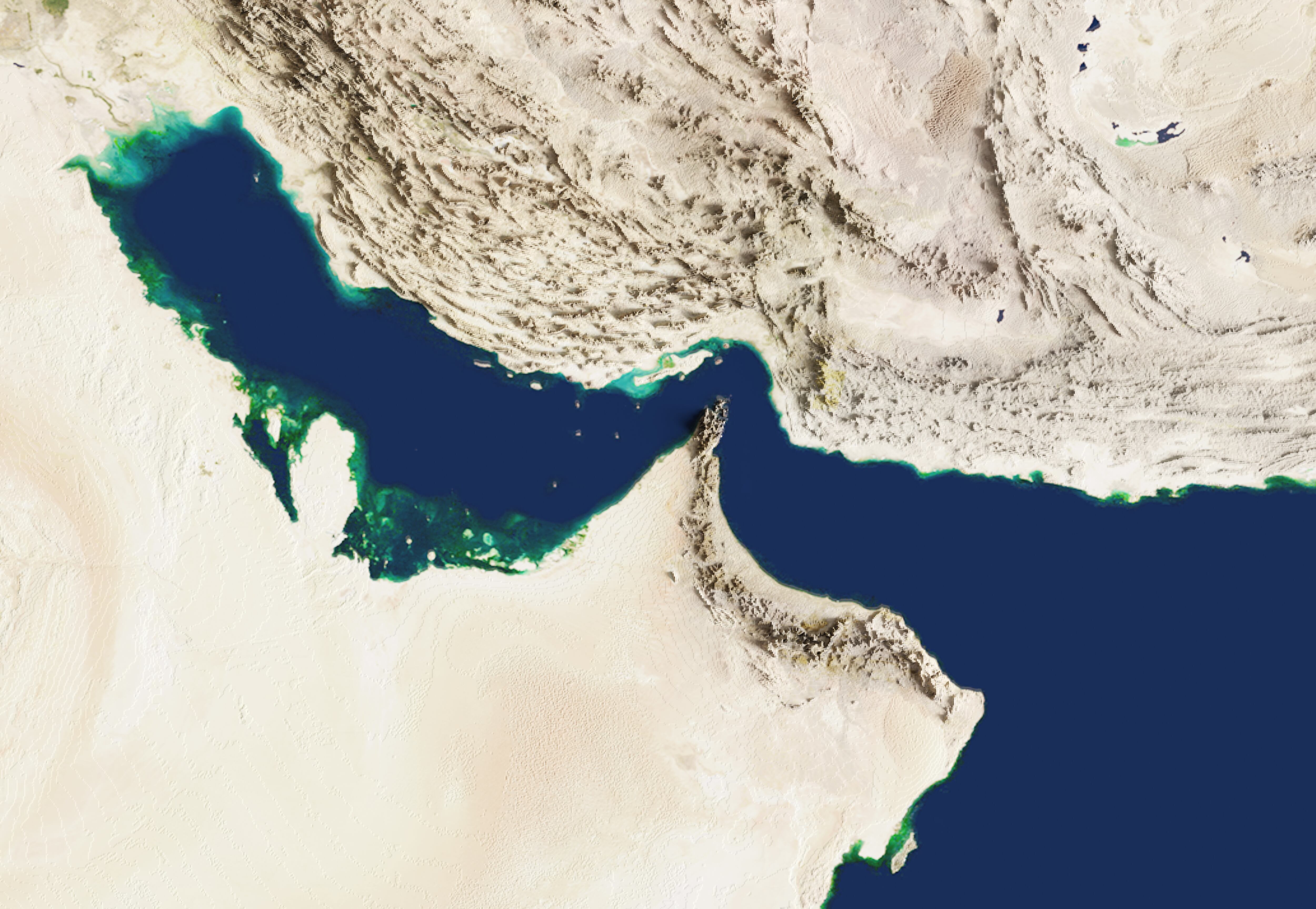 The Strait of Hormuz is an oil transportation route that is currently facing a crisis. Imagen tomada de Getty Imagenes (crédito: Backiris)