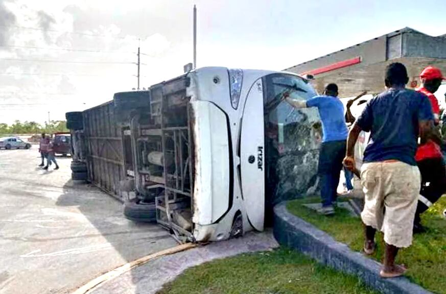 Accidente de tránsito en Punta Cana.