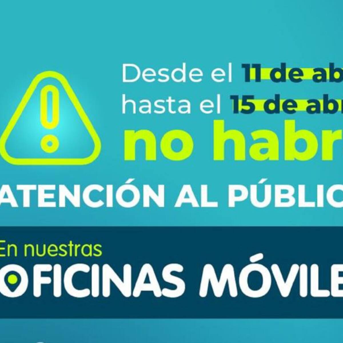 Oficinas móviles de Hacienda no estarán habilitadas del 11 al 15 de abril