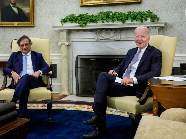 Reunión entre Gustavo Petro y Joe Biden. Foto: Getty Images.