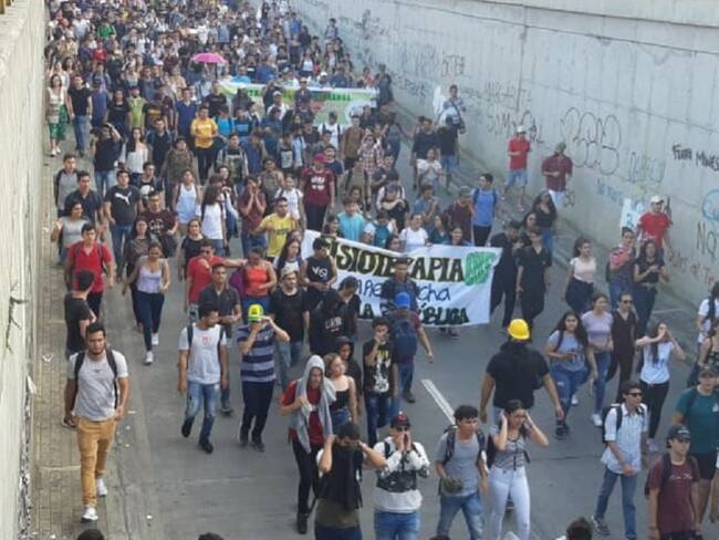 Hoy marcha universitaria en Bucaramanga