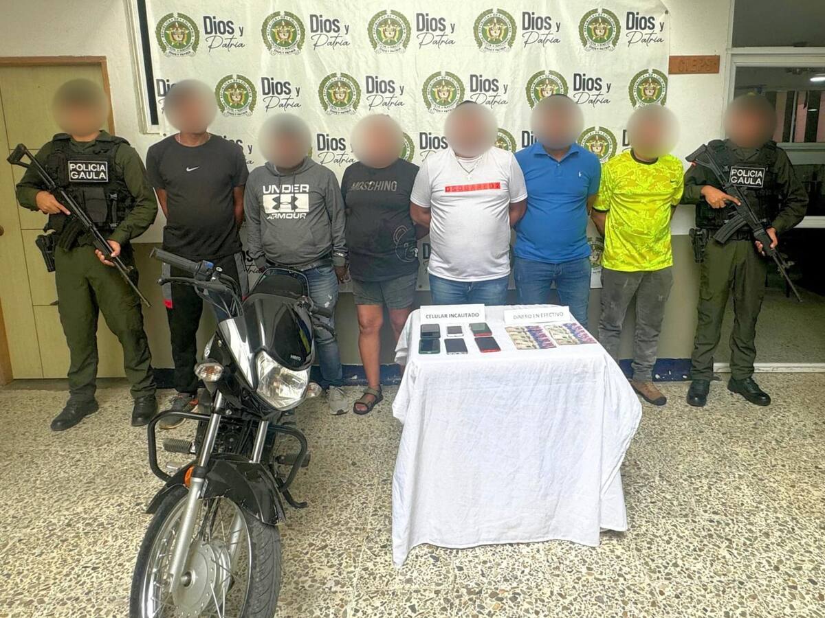 Capturan a seis presuntos extorsionistas del Clan del Golfo en Córdoba