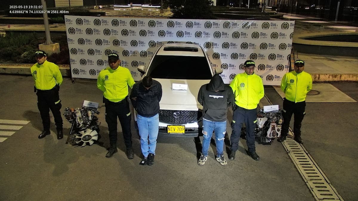 Policía capturó a miembros de una banda dedicada al hurto violento de carros en Bogotá