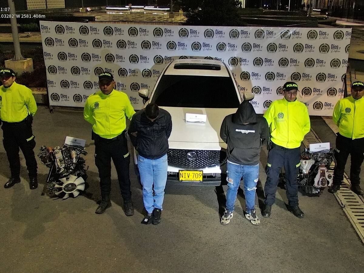 Policía capturó a miembros de una banda dedicada al hurto violento de carros en Bogotá