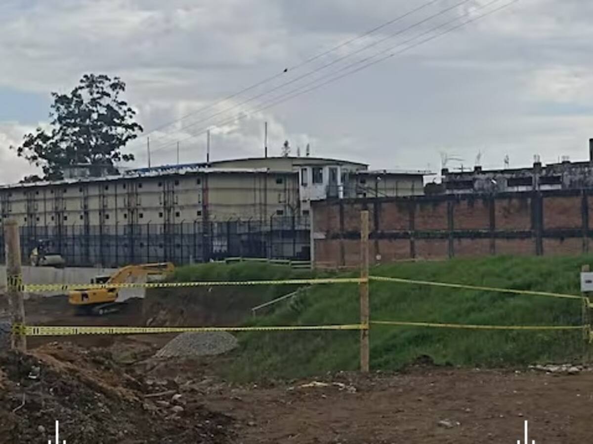 Paralizadas las obras del nuevo pabellón de la cárcel Peñas Blancas de Calarcá en el Quindío