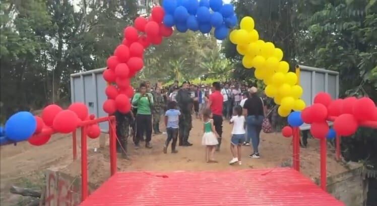 Inauguración vía por las disidencias en Norte de Santander / Foto: Redes sociales