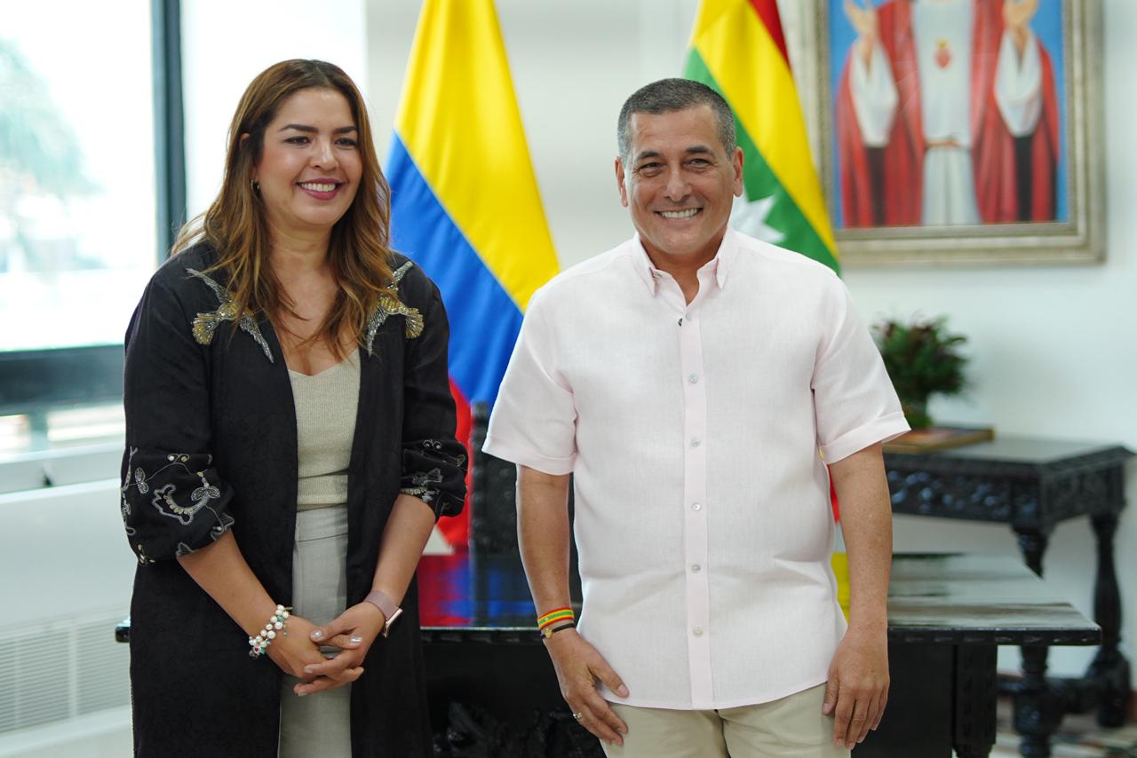 El alcalde Dumek Turbay recibió en su despacho a Patricia Mejía, nueva gerente de la OINAC, en un encuentro clave para reimpulsar los proyectos estratégicos