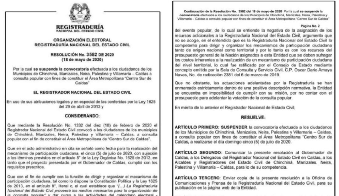 Área Metropolitana de Caldas