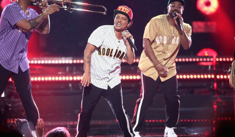 Bruno Mars en presentación