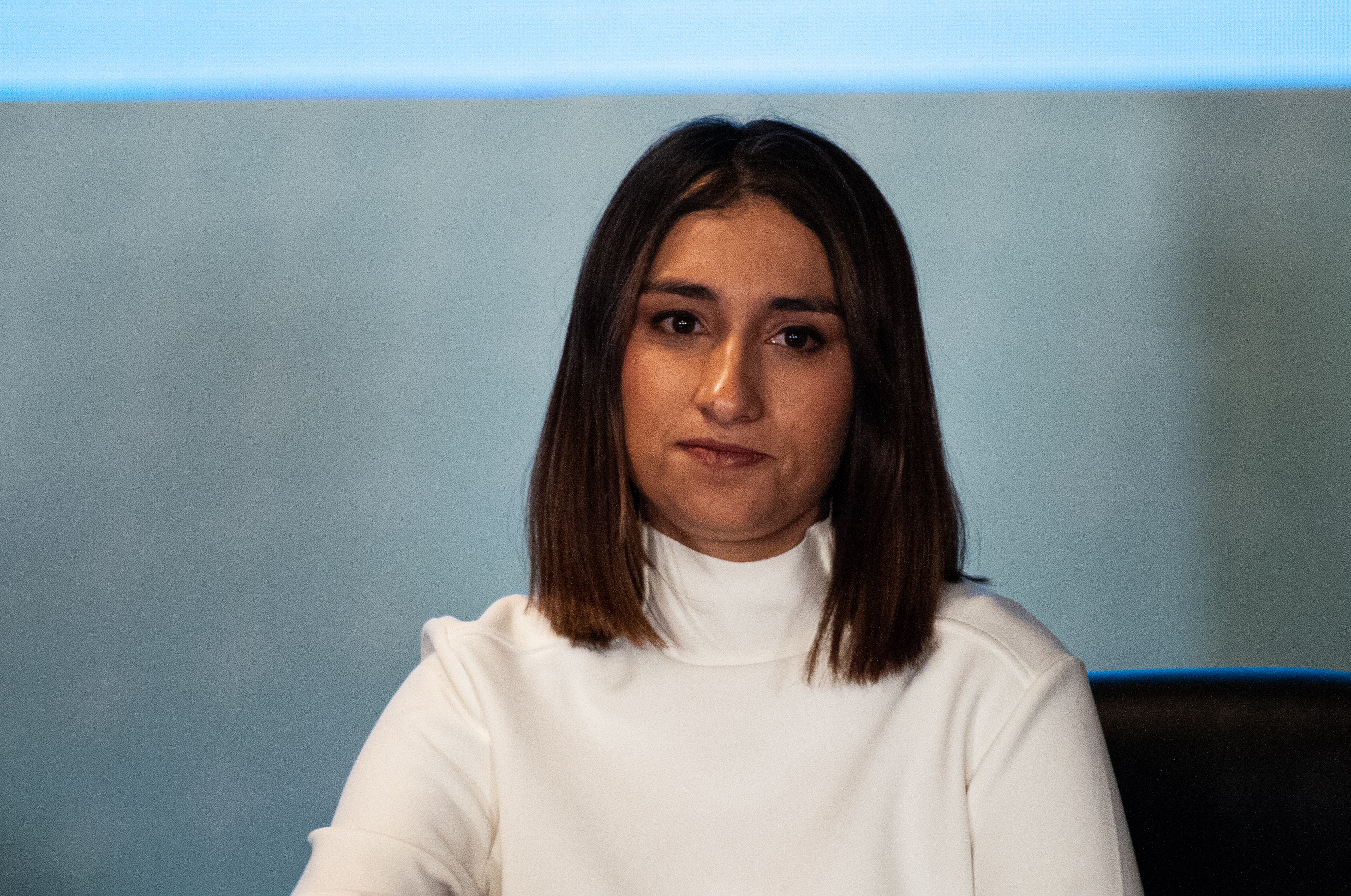 La jefa de gabinete de la presidencia de Colombia, Laura Sarabia. Foto de Sebastian Barros/NurPhoto a través de Getty Images.