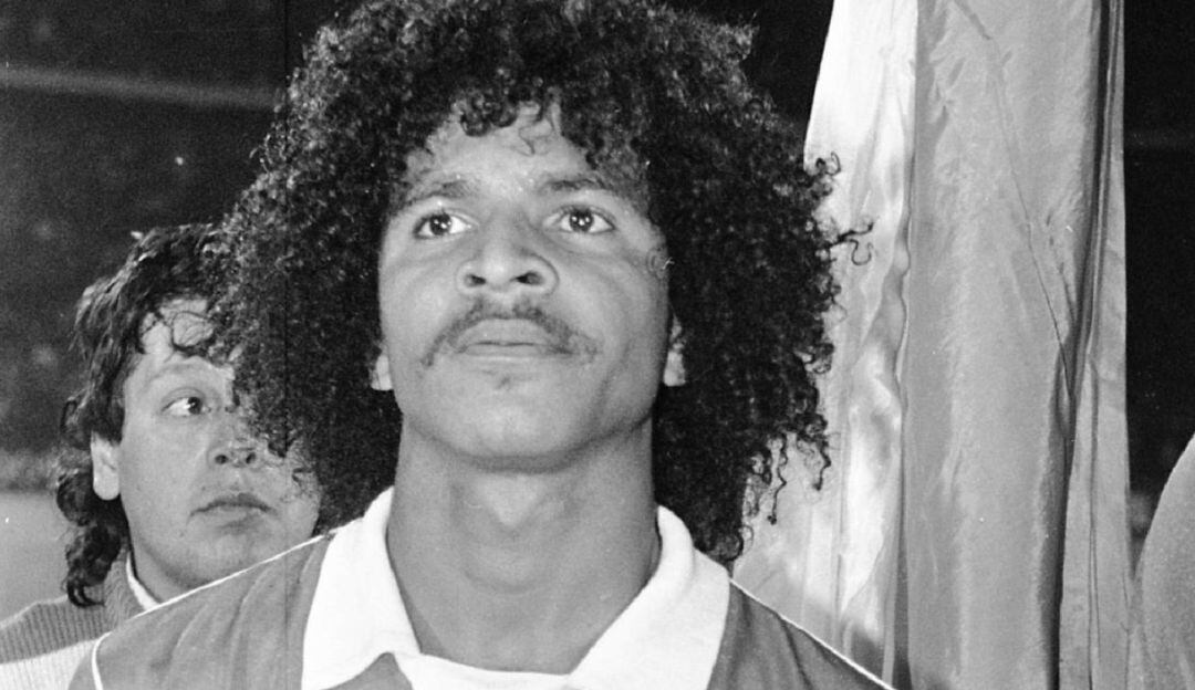 Alberto Gamero, actual técnico de Millonarios, en su época como jugador del equipo.