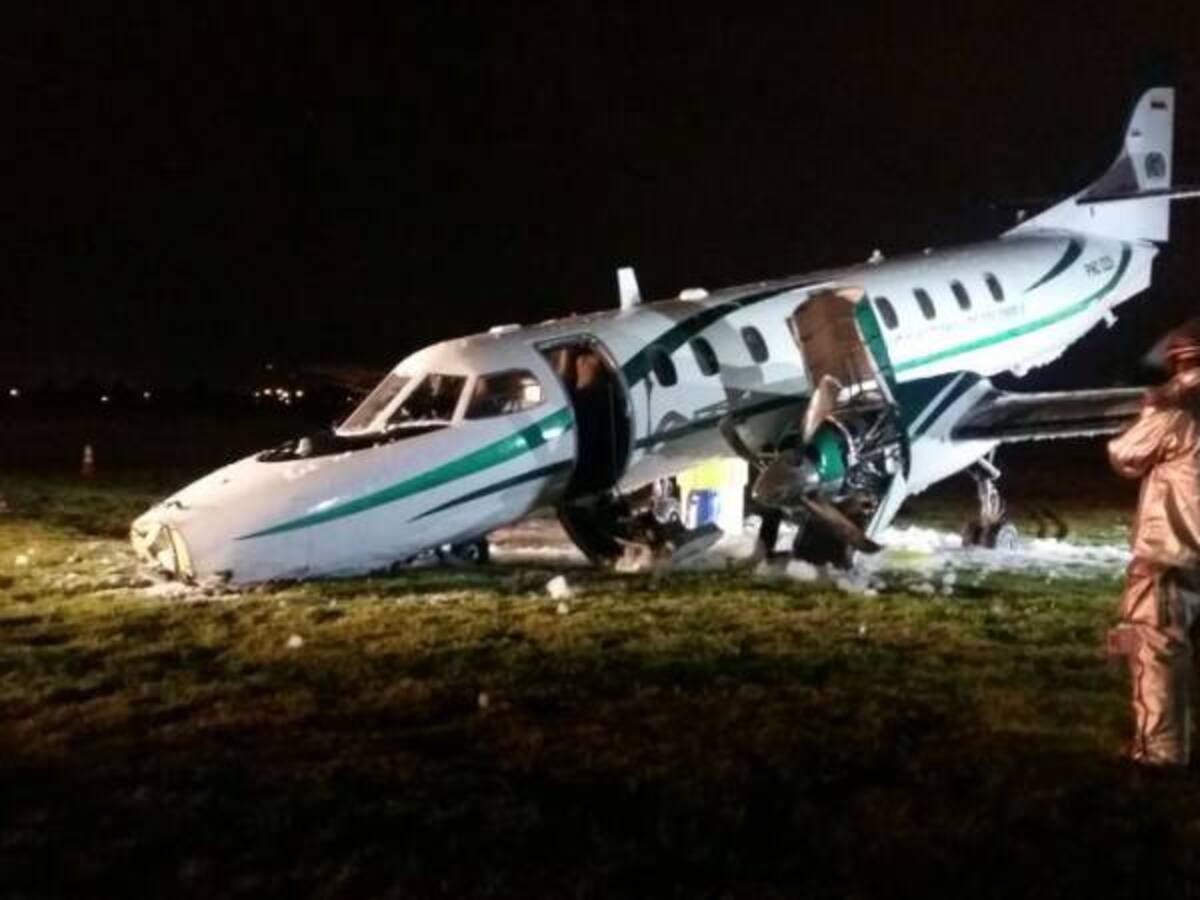 Percance aéreo en avión donde se movilizaba el Ministro del Interior
