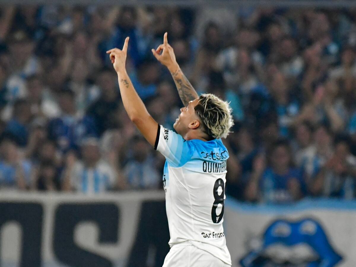 Video: Juan Fernando Quintero salva a Racing de la derrota con un golazo de tiro libre