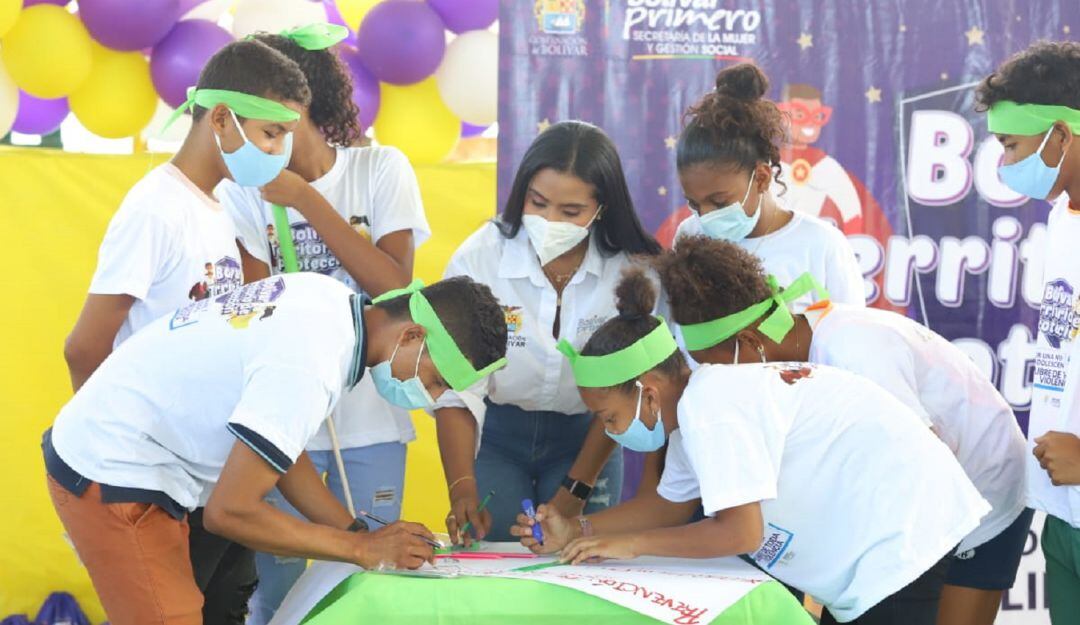 La campaña 'Bolívar Territorio de Protección', busca no permitir la violencia en contra de la niñez y la adolescencia del departamento.